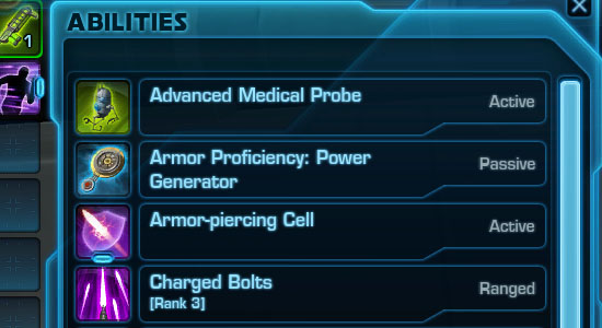 Trooper Abilities: Commando Complete List Trooper Abilities: Commando Complete List
